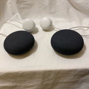 Pair of Google minis second generation mint condition